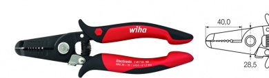 Elektroniikkakuorintapihdit AWG 26-16 Wiha (1pv)