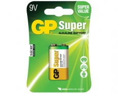 GP SUPER ALKALI 9V-PARISTO 1604A/6LF22