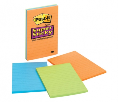 STAPLES SUPER STICKY 101X150 VÄRILAJ /4