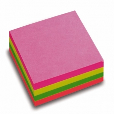 STAPLES VIESTILAPPUKUUTIO 76X76MM NEON