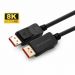 MicroConnect 8K DisplayPort 1.4 Cable, 1m