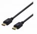 DELTACO DisplayPort-kaapeli, 2 m, 4K UHD, DP 1.2, musta