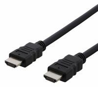 DELTACO HDMI High Speed with Ethernet -kaapeli, 2m, musta
