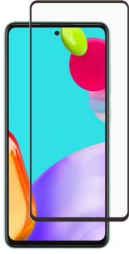 Screenor Tempered New Full Cover -panssarilasi, Galaxy A52 , A52 5G , A52s 5G , A53, musta