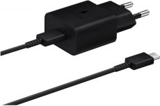 SAMSUNG WALL CHARGER 15W INCL. TYPE C TO C-CABLE BLACK