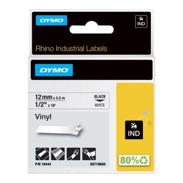 Tarrakasetti Dymo Rhino 18444 12mm valk