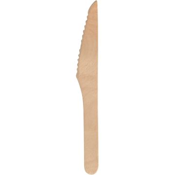 Ruokaveitsi puinen 16,5 cm FSC/100