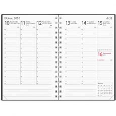 Kalenteri 2026 Exclusive musta muovikansi