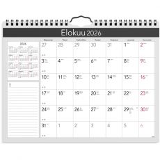 Seinäkalenteri 2026 Kuukausikalenteri Elegant