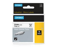 DYMO RP LÄMPÖKUTISTEPUTKI 24MM MUST/VALK