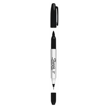 Merkkauskynä Sharpie2-päinen musta