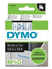 DYMO D1 12MM SININEN/VALKOINEN 45014