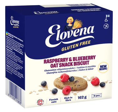 ELOVENA GTON VADEL-MUSTIKKA KEKSI 9X18G