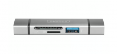 DA-70886 kortinlukija USB 3.2 Gen 1 (3.1 Gen 1) Type-A/Type-C Alumiini 
