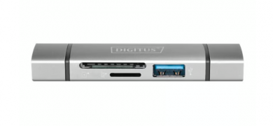 DA-70886 kortinlukija USB 3.2 Gen 1 (3.1 Gen 1) Type-A/Type-C Alumiini 