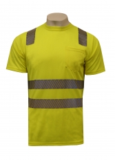 T-paita Hi-Vis LK2 kelt.tekn. XS + Korttitasku