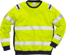 Palosuojattu high vis collegepusero LK3 7076 SFLH kelt/sin