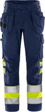ELTEL Fristads Green 2640 GPLU High vis rakentajan housut LK1 keltainen/sininen